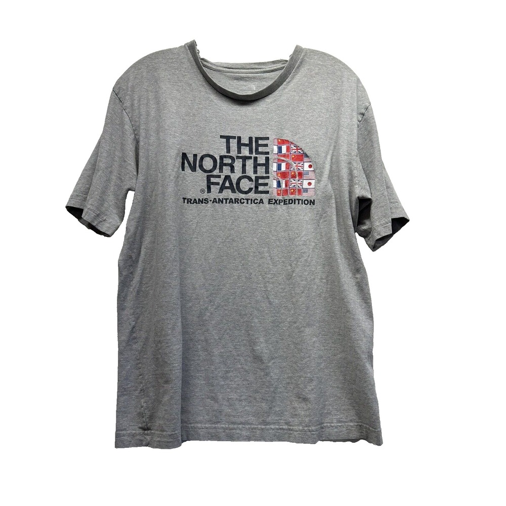 Vintage The North Face Trans-Antarctica Expedition Mens Grey Medium T-Shirt (E1)